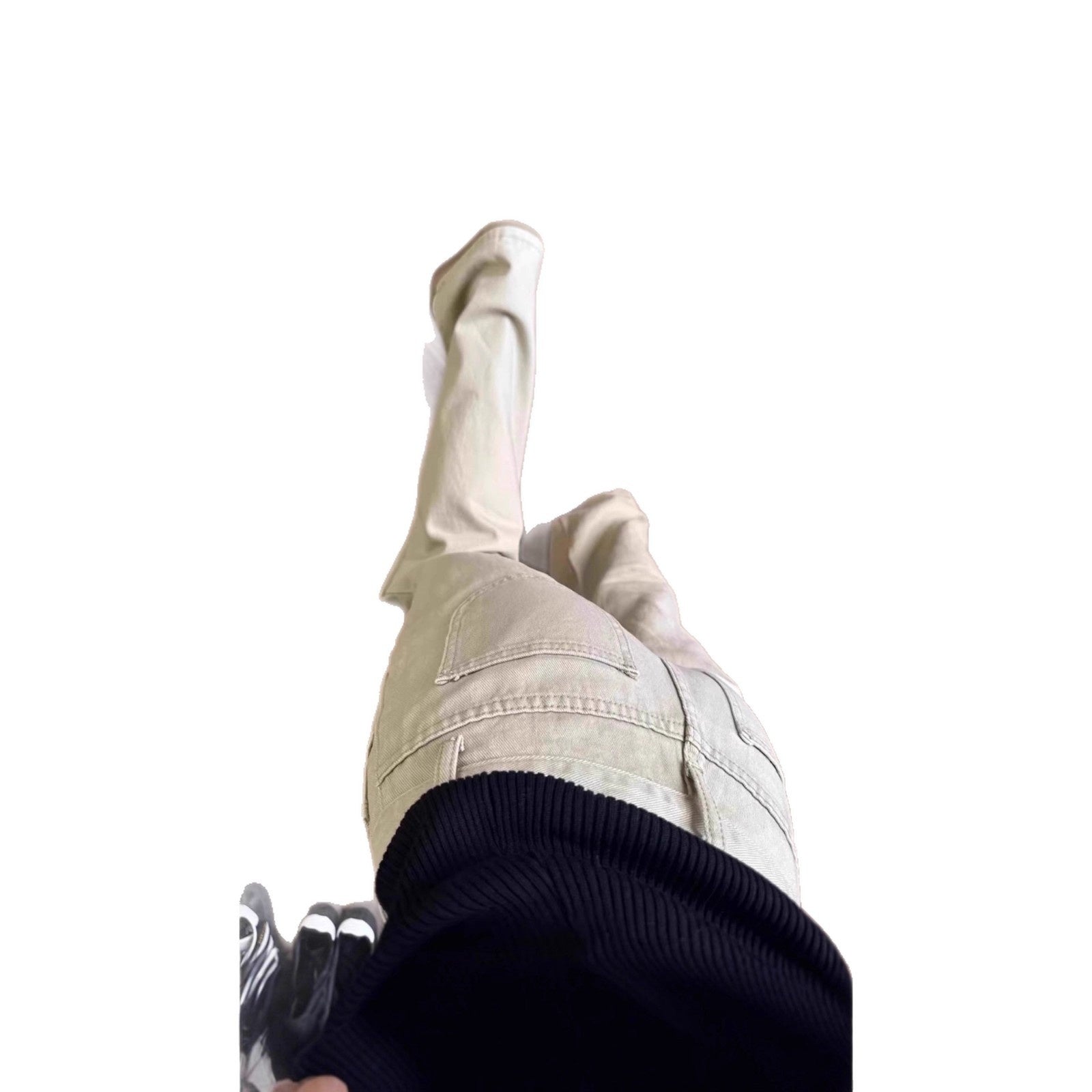 American-style Vintage Khaki Flared High-waist Brown Maillard Loose Floor-length Pants