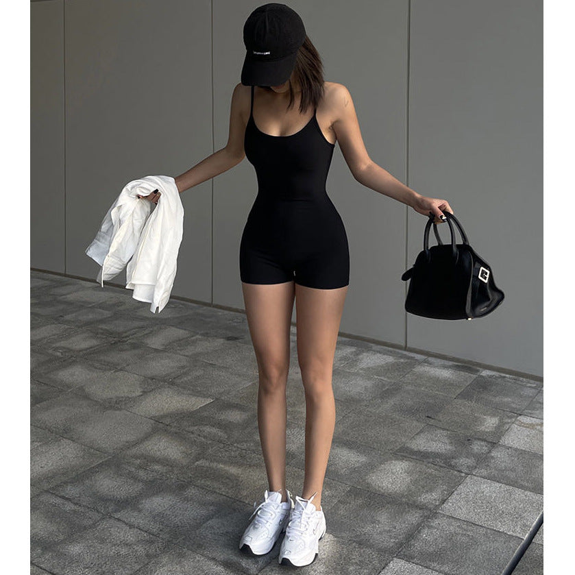 All-matching Summer Waist Bag Slim Fit Sweet And Spicy Niche One-piece Shorts